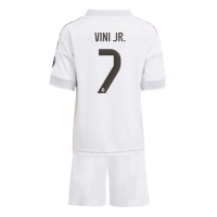 Real Madrid Vinicius Junior #7 Hemmakläder Barn 2025-26 Kortärmad (+ Korta byxor)